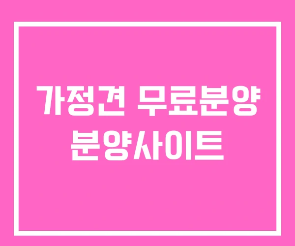 가정견 무료분양 분양사이트 가정견 무료분양 분양사이트