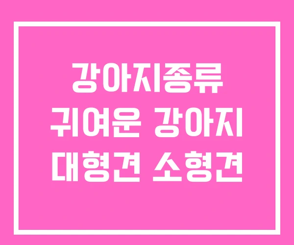 강아지종류 귀여운 강아지 대형견 소형견 강아지종류 귀여운 강아지 대형견 소형견