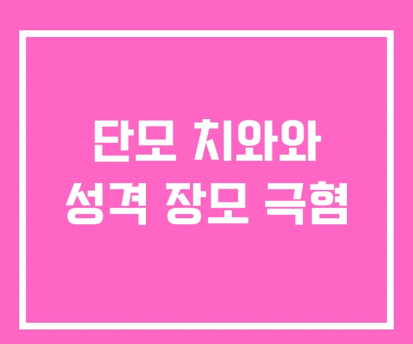 단모 치와와 성격 장모 극혐