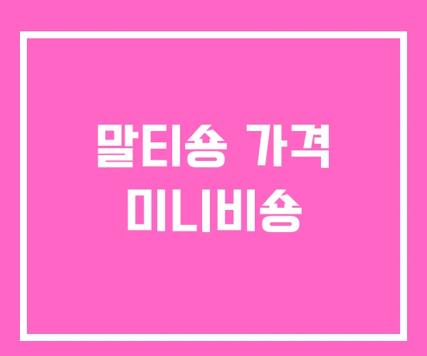 말티숑 가격 미니비숑