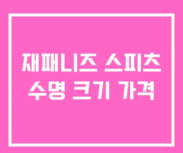 재패니즈 스피츠 수명 크기 가격 재패니즈 스피츠 수명 크기 가격