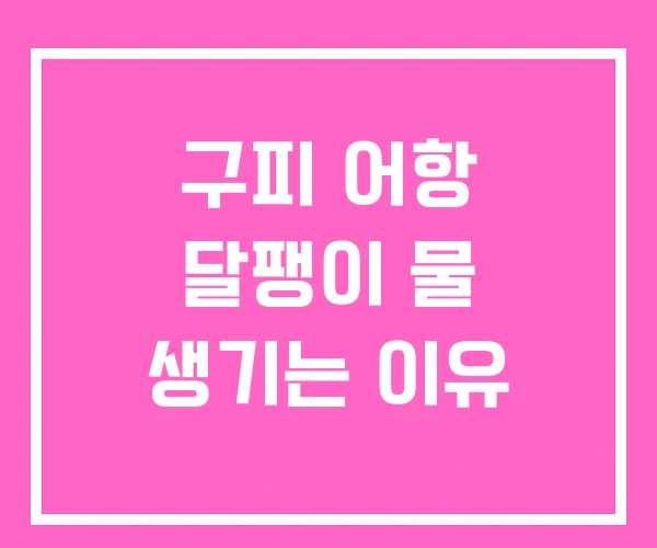 구피 어항 달팽이 물 생기는 이유 구피 어항 달팽이 물 생기는 이유