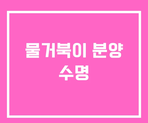 물거북이 분양 수명 물거북이 분양 수명