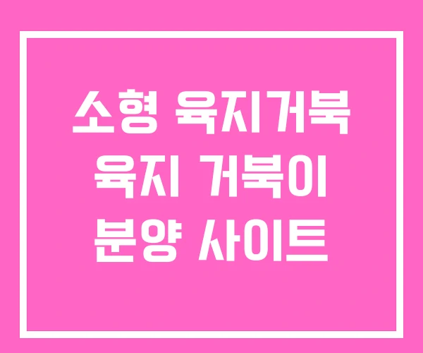 소형 육지거북 육지 거북이 분양 사이트