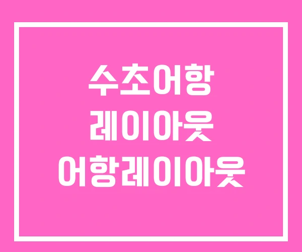 수초어항 레이아웃 어항레이아웃