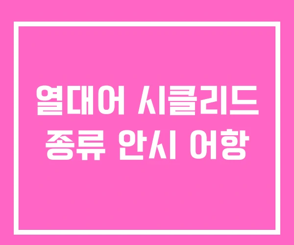열대어 시클리드 종류 안시 어항 열대어 시클리드 종류 안시 어항