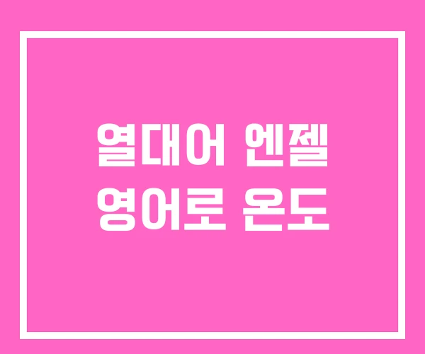 열대어 엔젤 영어로 온도 열대어 엔젤 영어로 온도