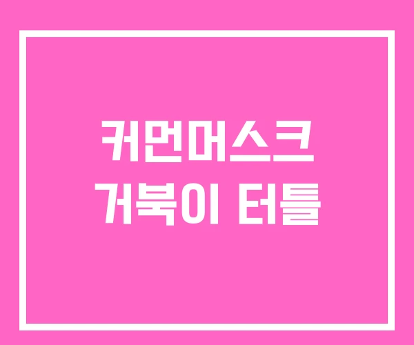 커먼머스크 거북이 터틀