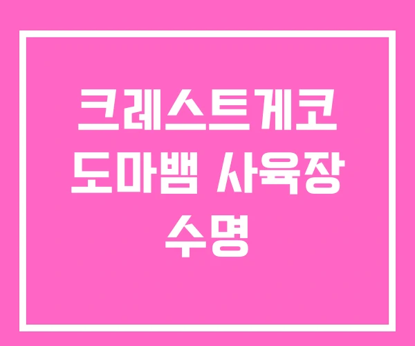 크레스트게코 도마뱀 사육장 수명