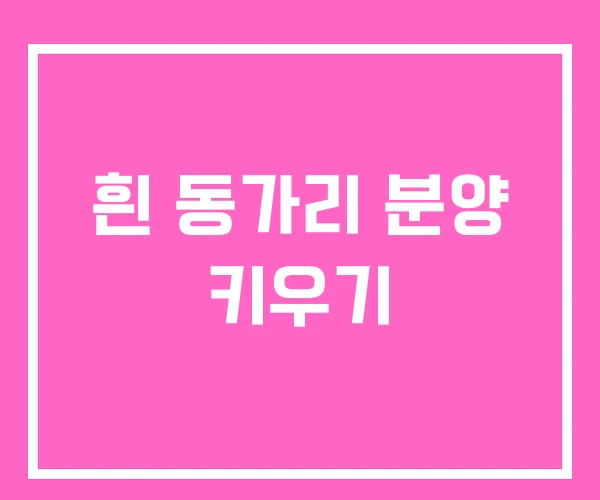 흰 동가리 분양 키우기