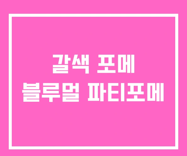 갈색 포메 블루멀 파티포메 갈색 포메 블루멀 파티포메