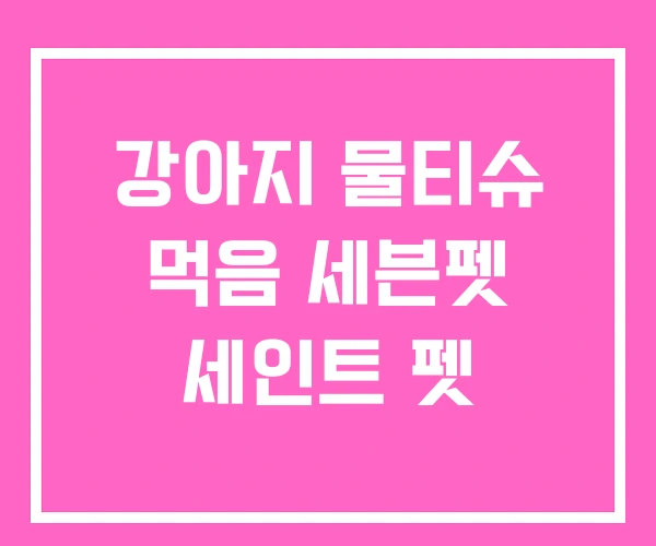강아지 물티슈 먹음 세븐펫 세인트 펫 강아지 물티슈 먹음 세븐펫 세인트 펫