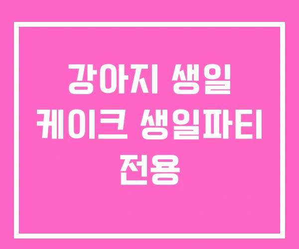 강아지 생일 케이크 생일파티 전용 강아지 생일 케이크 생일파티 전용