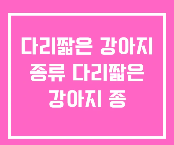 다리짧은 강아지 종류 다리짧은 강아지 종 다리짧은 강아지 종류 다리짧은 강아지 종