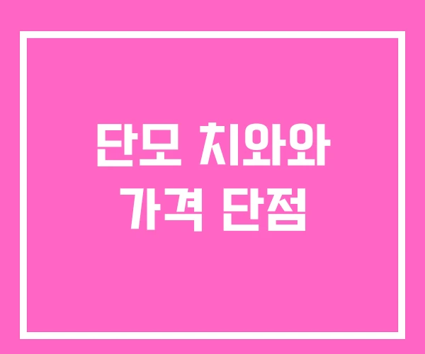 단모 치와와 가격 단점
