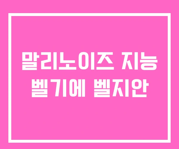 말리노이즈 지능 벨기에 벨지안 말리노이즈 지능 벨기에 벨지안