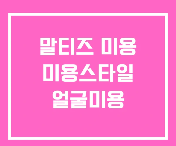 말티즈 미용 미용스타일 얼굴미용