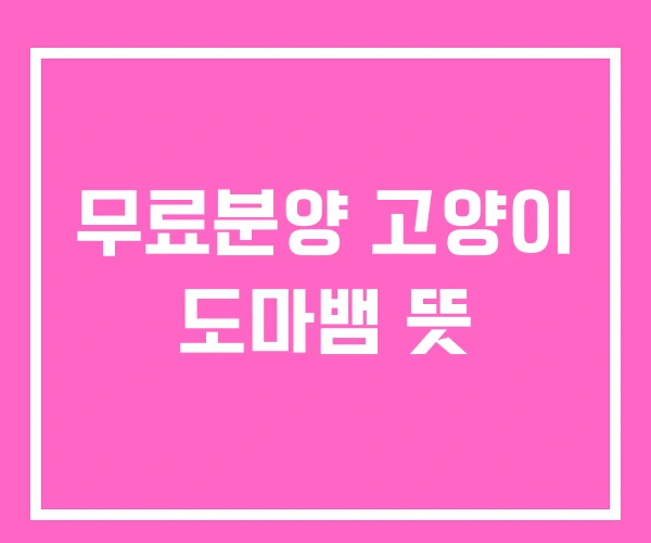 무료분양 고양이 도마뱀 뜻