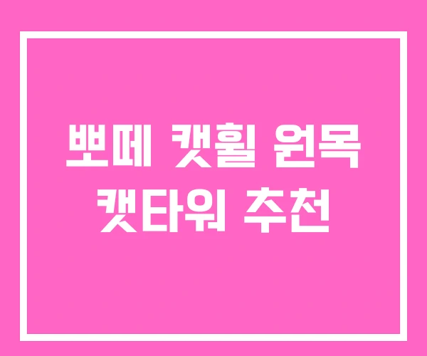 뽀떼 캣휠 원목 캣타워 추천