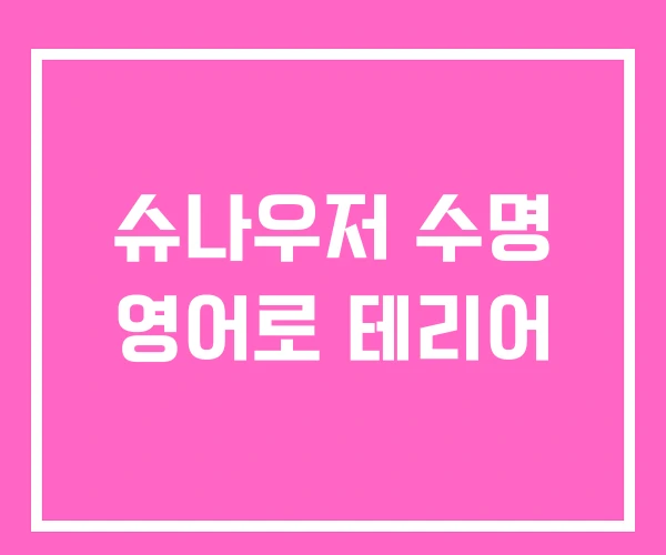 슈나우저 수명 영어로 테리어 슈나우저 수명 영어로 테리어