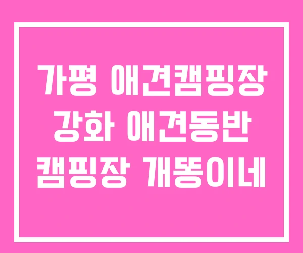 가평 애견캠핑장 강화 애견동반 캠핑장 개똥이네 가평 애견캠핑장 강화 애견동반 캠핑장 개똥이네