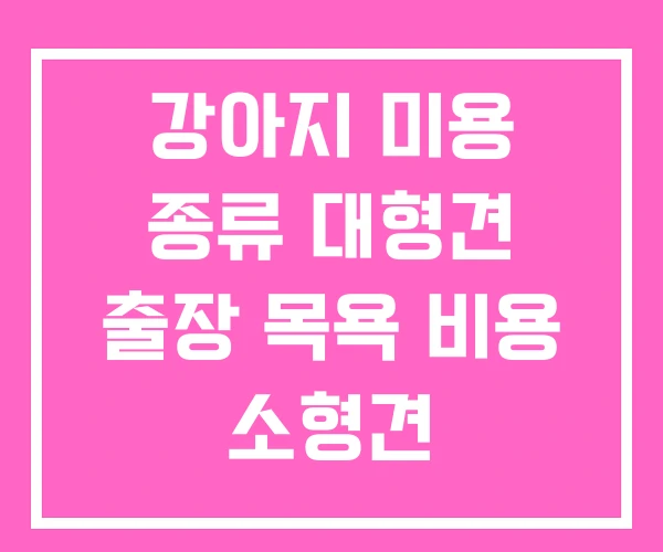 강아지 미용 종류 대형견 출장 목욕 비용 소형견 강아지 미용 종류 대형견 출장 목욕 비용 소형견