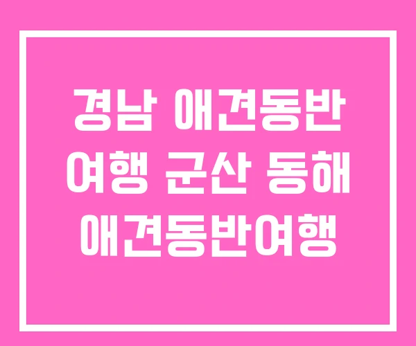 경남 애견동반 여행 군산 동해 애견동반여행 경남 애견동반 여행 군산 동해 애견동반여행
