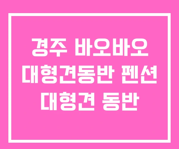 경주 바오바오 대형견동반 펜션 대형견 동반 경주 바오바오 대형견동반 펜션 대형견 동반