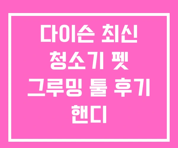 다이슨 최신 청소기 펫 그루밍 툴 후기 핸디 다이슨 최신 청소기 펫 그루밍 툴 후기 핸디