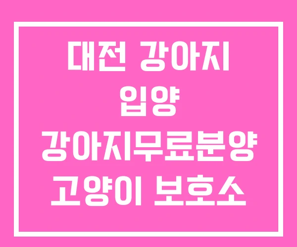 대전 강아지 입양 강아지무료분양 고양이 보호소 대전 강아지 입양 강아지무료분양 고양이 보호소