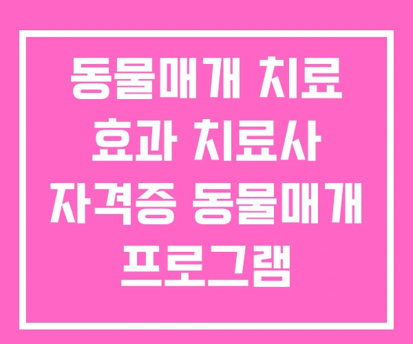 동물매개 치료 효과 치료사 자격증 동물매개 프로그램 동물매개 치료 효과 치료사 자격증 동물매개 프로그램