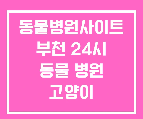 동물병원사이트 부천 24시 동물 병원 고양이 동물병원사이트 부천 24시 동물 병원 고양이