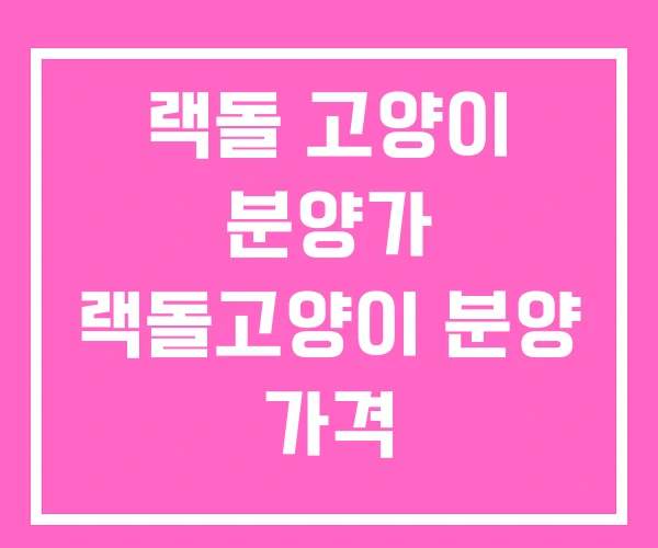 랙돌 고양이 분양가 랙돌고양이 분양 가격 랙돌 고양이 분양가 랙돌고양이 분양 가격