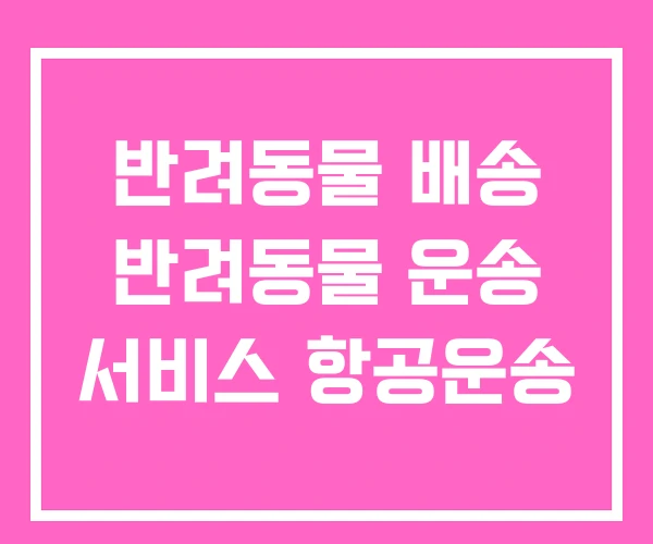 반려동물 배송 반려동물 운송 서비스 항공운송 반려동물 배송 반려동물 운송 서비스 항공운송