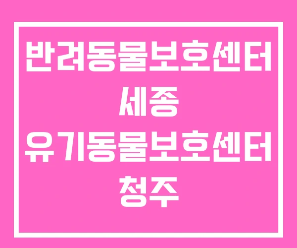 반려동물보호센터 세종 유기동물보호센터 청주 동물보호센터 반려동물보호센터 세종 유기동물보호센터 청주 동물보호센터