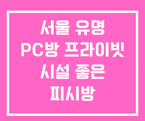 서울 유명 PC방 프라이빗 시설 좋은 피시방 서울 유명 PC방 프라이빗 시설 좋은 피시방