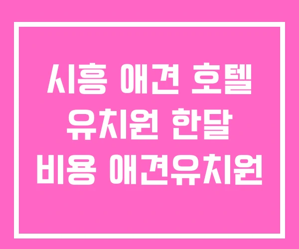 시흥 애견 호텔 유치원 한달 비용 애견유치원 시흥 애견 호텔 유치원 한달 비용 애견유치원