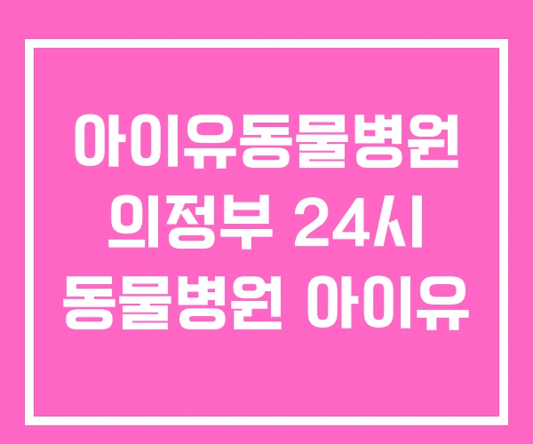 아이유동물병원 의정부 24시 동물병원 아이유 아이유동물병원 의정부 24시 동물병원 아이유