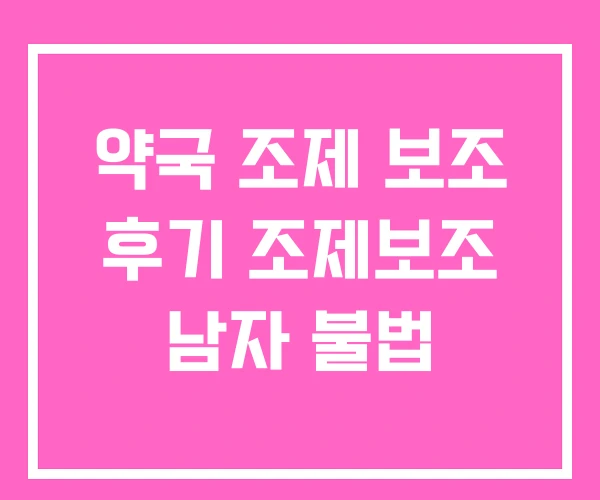 약국 조제 보조 후기 조제보조 남자 불법 약국 조제 보조 후기 조제보조 남자 불법