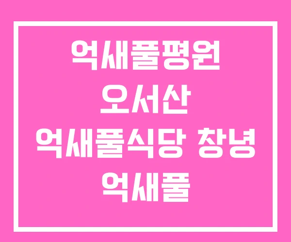 억새풀평원 오서산 억새풀식당 창녕 억새풀