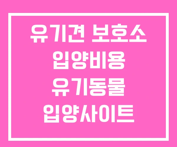 유기견 보호소 입양비용 유기동물 입양사이트 유기견 보호소 입양비용 유기동물 입양사이트