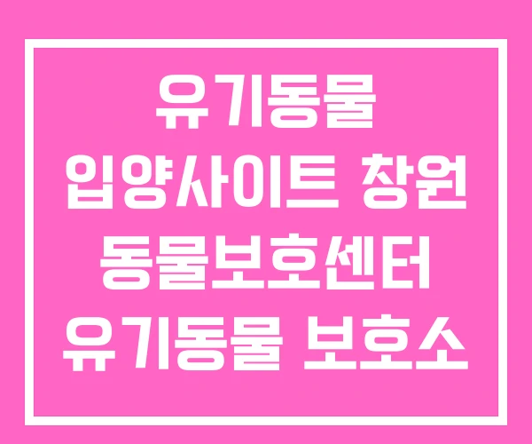 유기동물 입양사이트 창원 동물보호센터 유기동물 보호소 유기동물 입양사이트 창원 동물보호센터 유기동물 보호소