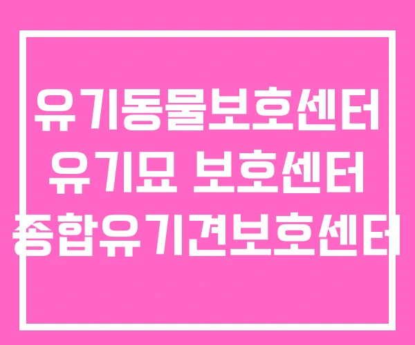 유기동물보호센터 유기묘 보호센터 종합유기견보호센터 유기동물보호센터 유기묘 보호센터 종합유기견보호센터