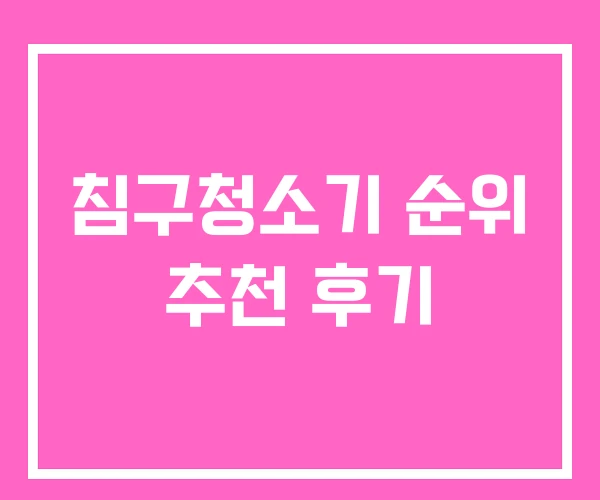 침구청소기 순위 추천 후기 침구청소기 순위 추천 후기