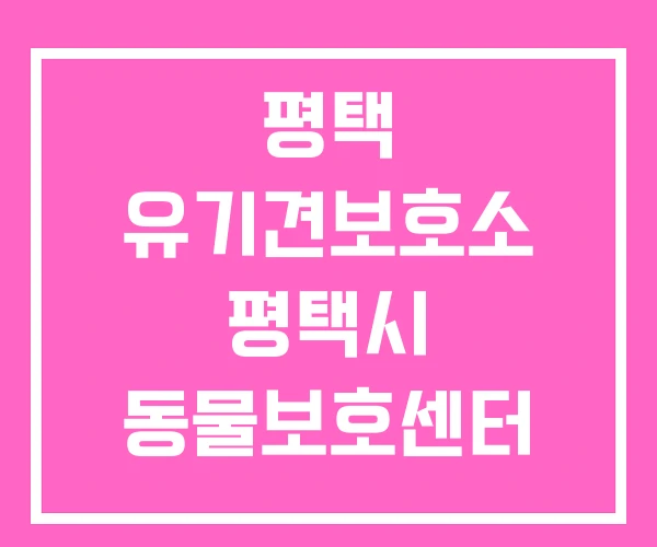 평택 유기견보호소 평택시 동물보호센터 유기동물 보호소 평택 유기견보호소 평택시 동물보호센터 유기동물 보호소