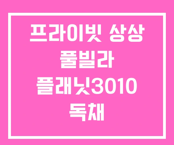 프라이빗 상상 풀빌라 플래닛3010 독채 프라이빗 상상 풀빌라 플래닛3010 독채